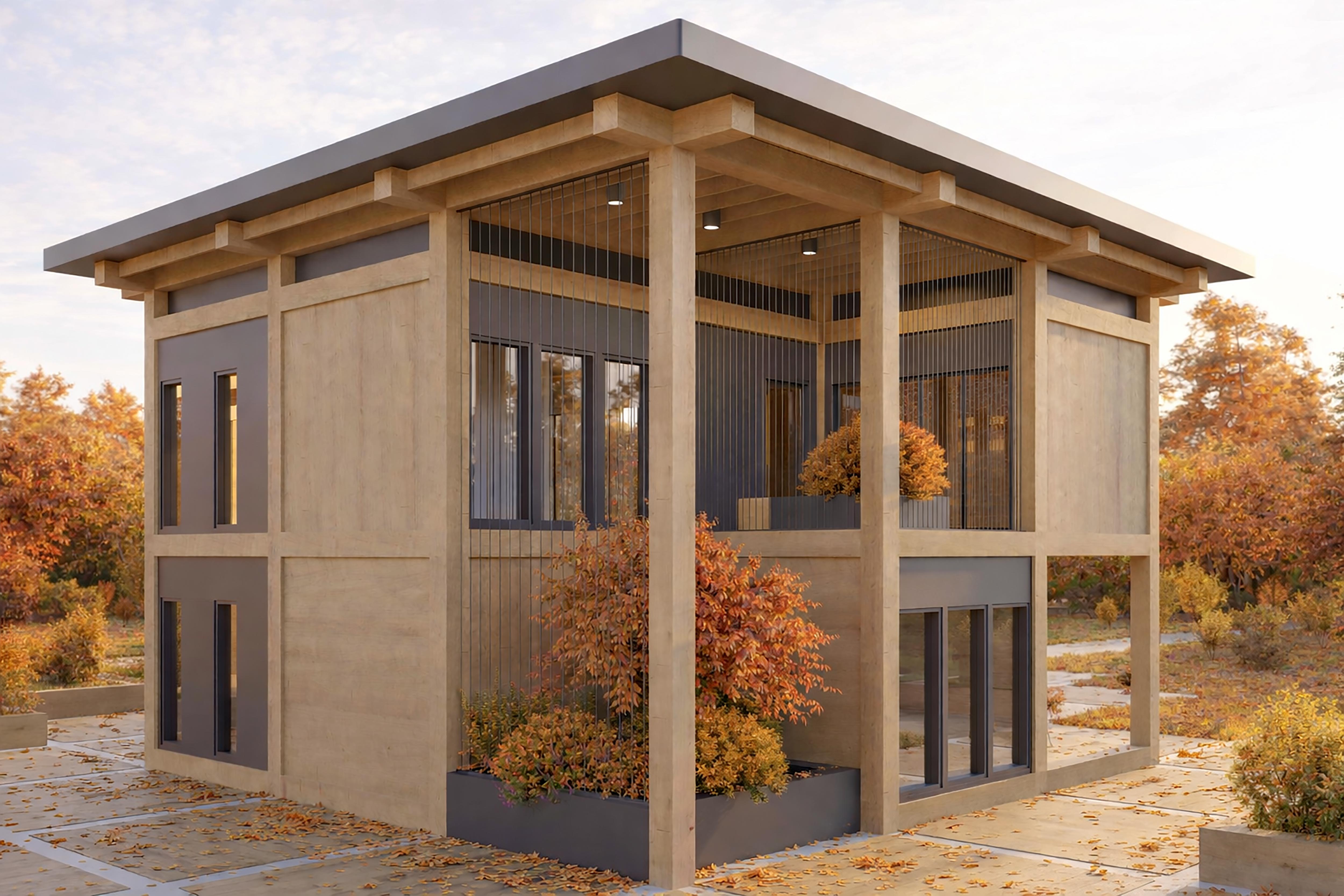Forest Pavilions — модульная система деревянных домов